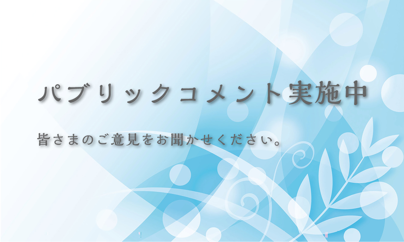 パブリックコメント実施中