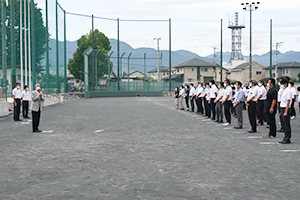 市役所避難訓練