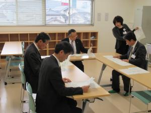 山梨市学校給食センター視察