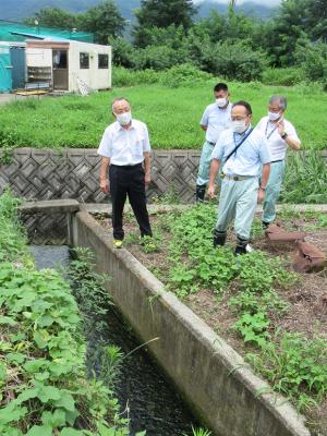 一町田中地区水路視察