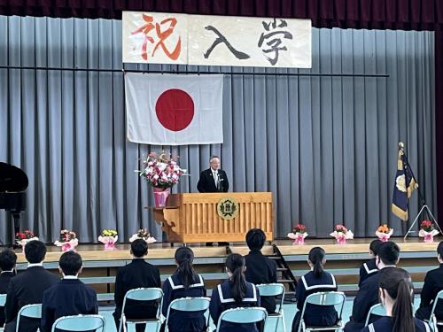 公立中学校入学式（笛川中）