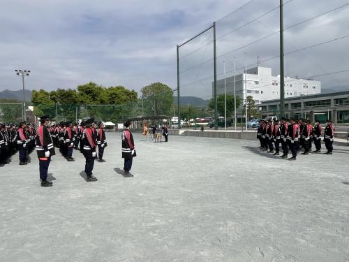 山梨市消防団員任命式