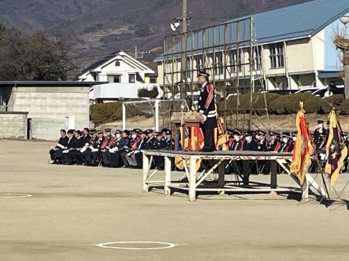 山梨市消防団出初式