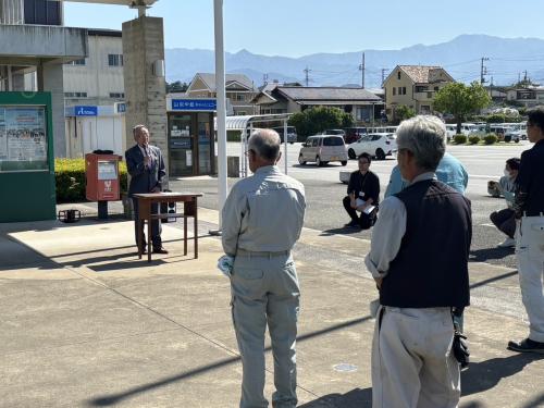 水道週間啓発活動出発式