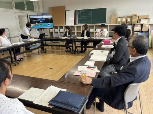 学校訪問：山梨北中学校