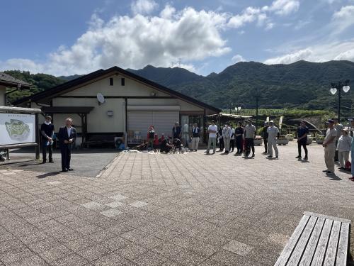 道の駅まきおか美化活動
