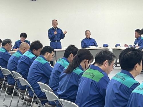 災害対策本部 本部員非常参集訓練