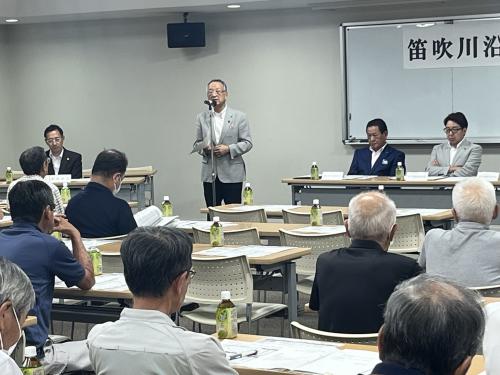 笛吹川沿岸土地改良区臨時総代会