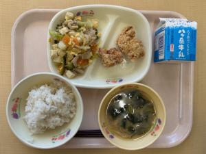 ９月８の日の給食写真