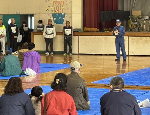 八幡地区避難所運営訓練