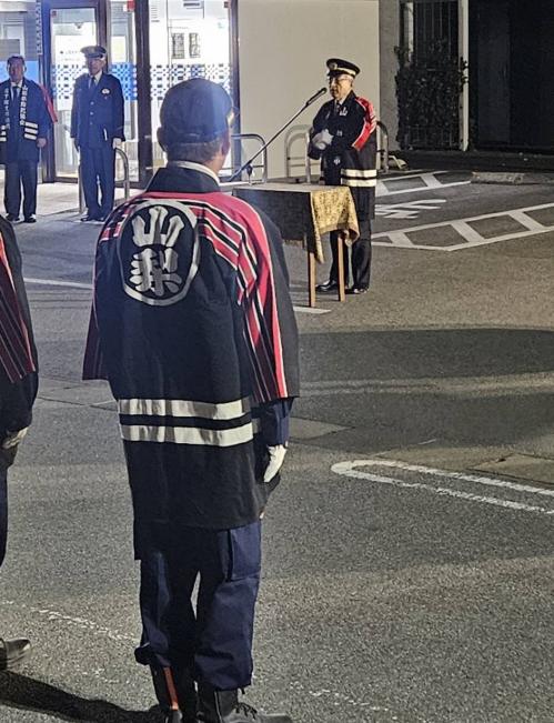 山梨市年末防犯診断出発式