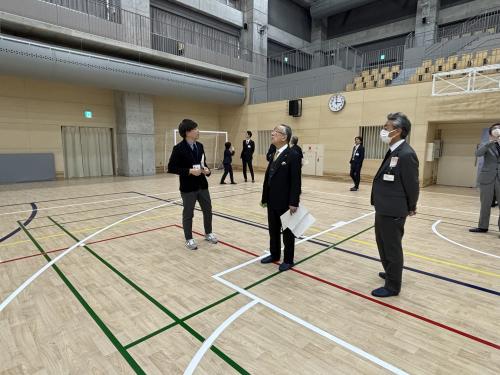 東京エレクトロン韮崎アリーナ視察