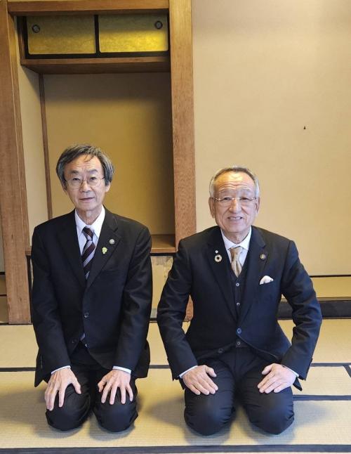 韮崎市茶室(即翁新座敷・悠久庵)視察