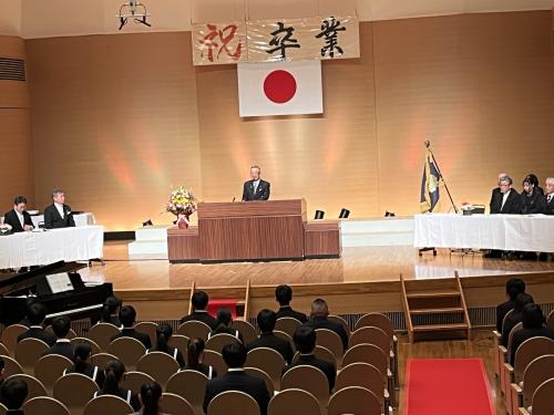 笛川中学校卒業式