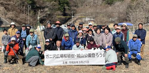 ガ二沢広場桜植樹