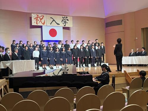 笛川学園 中学部入学式