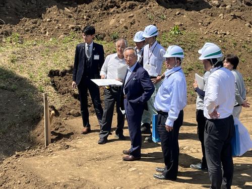 市民総合体育館改修工事視察