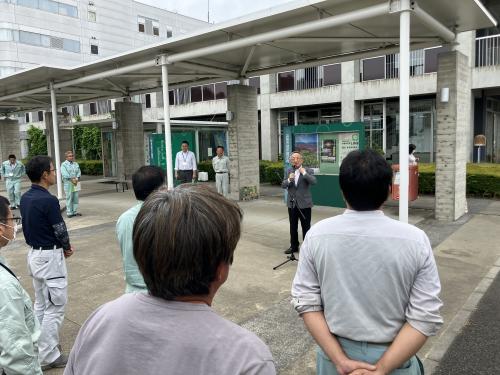 水道週間啓発活動出発式