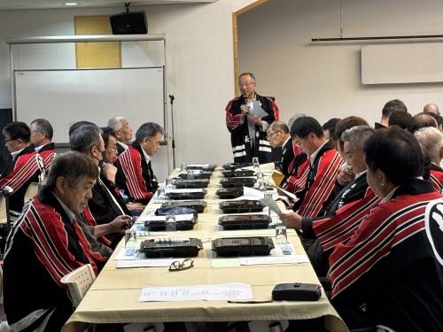 山梨市消防団顧問参与会式