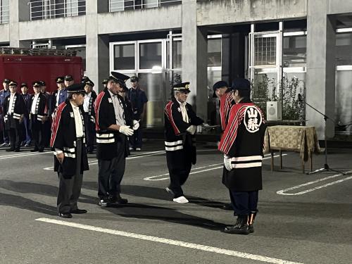 県操法大会の顧問参与激励会
