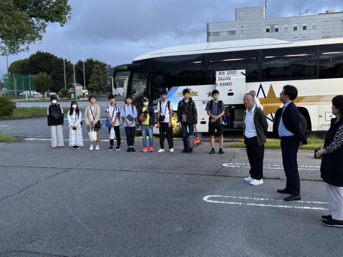 中学生訪米団出発式